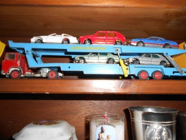 Miniature SIKU 1851 Camion Semi-remorque US + Moissonneuse John Deere 1/87 - NEUF